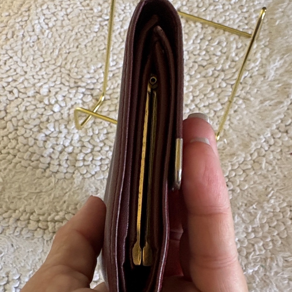 Cartier Burgundy Leather Wallet - Picture 10 of 12